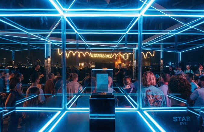 CH3 tradeshow booth Fira Gran Via Barcelona — MWC ICE exhibition stand production