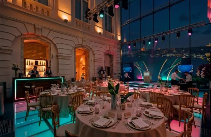 CH3 gala dinner Barcelona — award ceremony production at Poble Espanyol