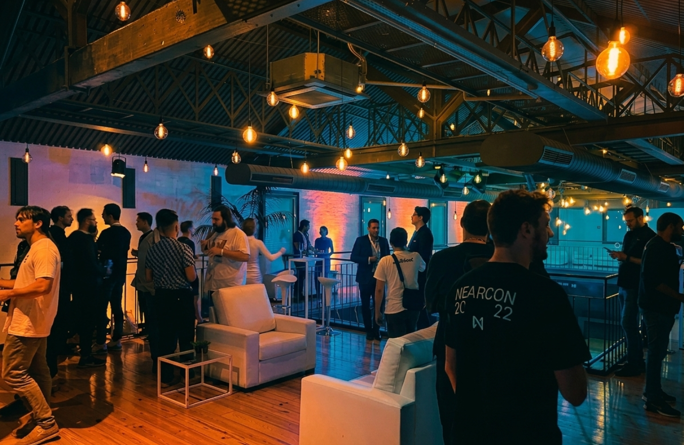 NEARCON VIP afterparty produced by CH3 in Lisbon 2022 — exclusive Web3 conference closing event