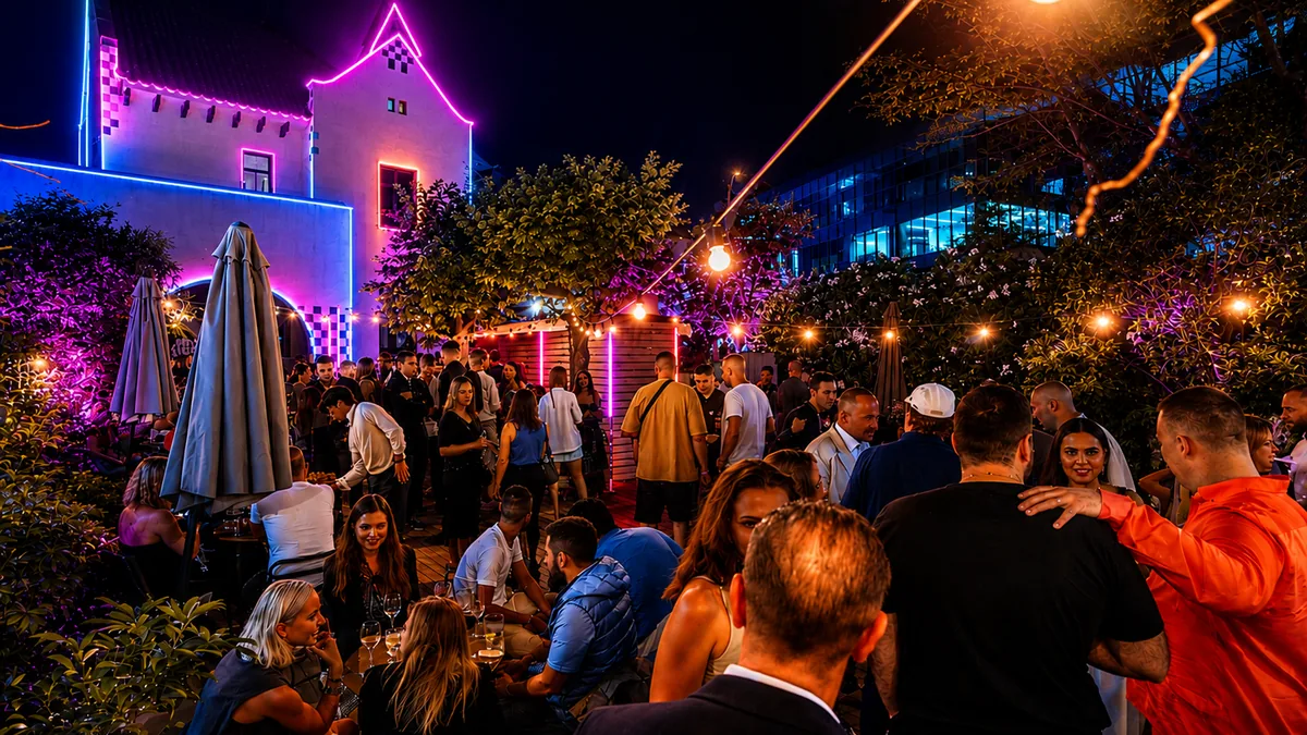 Guests networking at AffPapa's iGaming Club evening in Barcelona