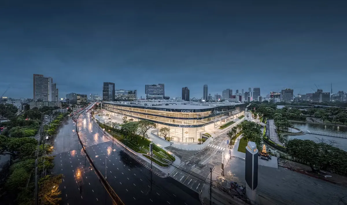 Queen Sirikit National Convention Center (QSNCC) area in central Bangkok, Thailand