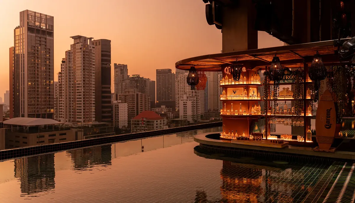 SingularityNET rooftop reception Bangkok produced by CH3 Agency