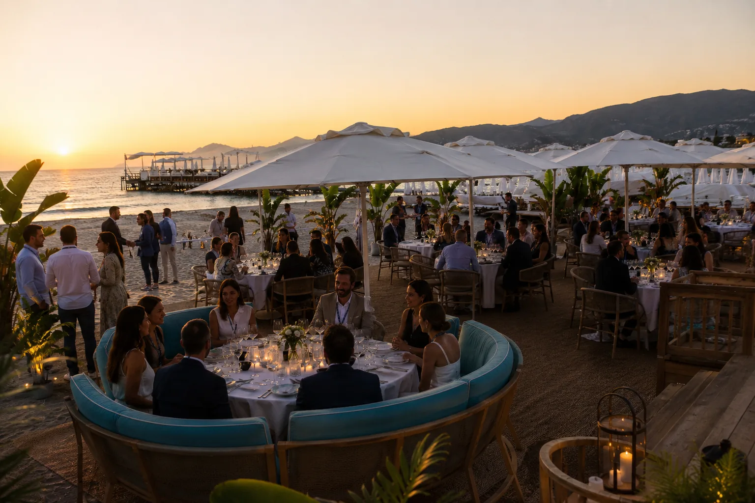 Brunswick Group Cannes Lions seated dinner CH3 Agency