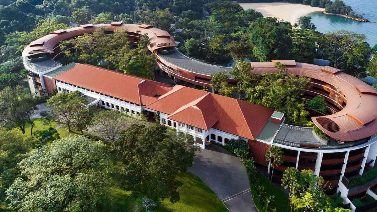 Capella Singapore resort ballroom event venue on Sentosa