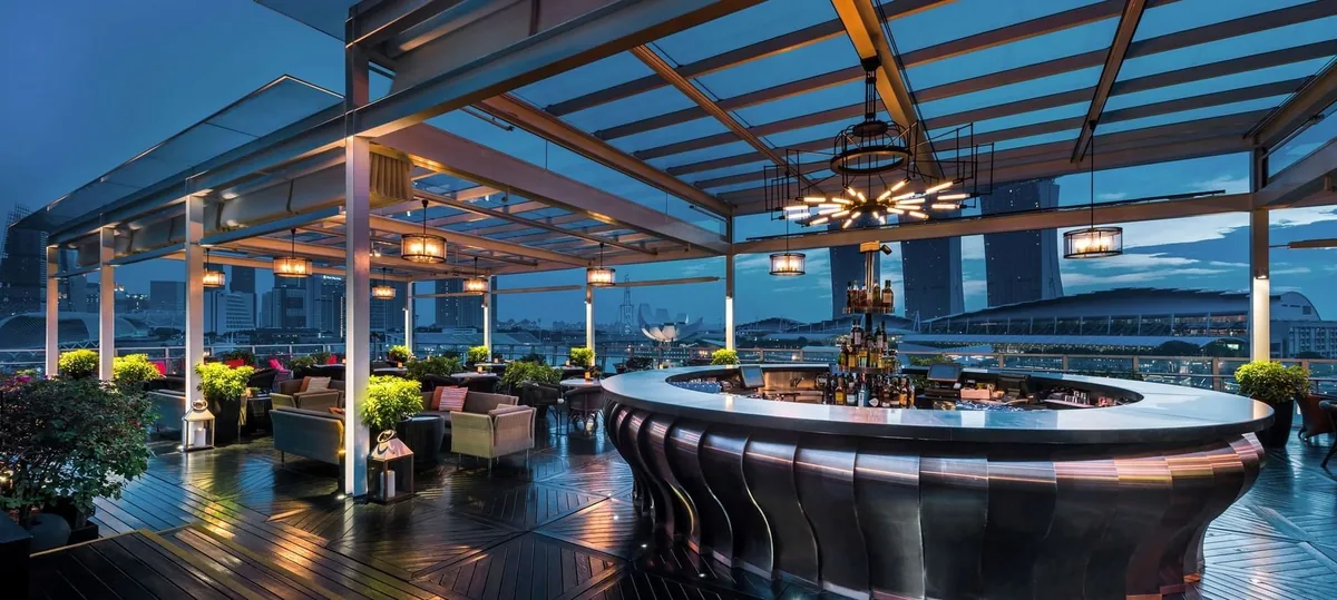 Lantern rooftop event venue at The Fullerton Bay, Singapore