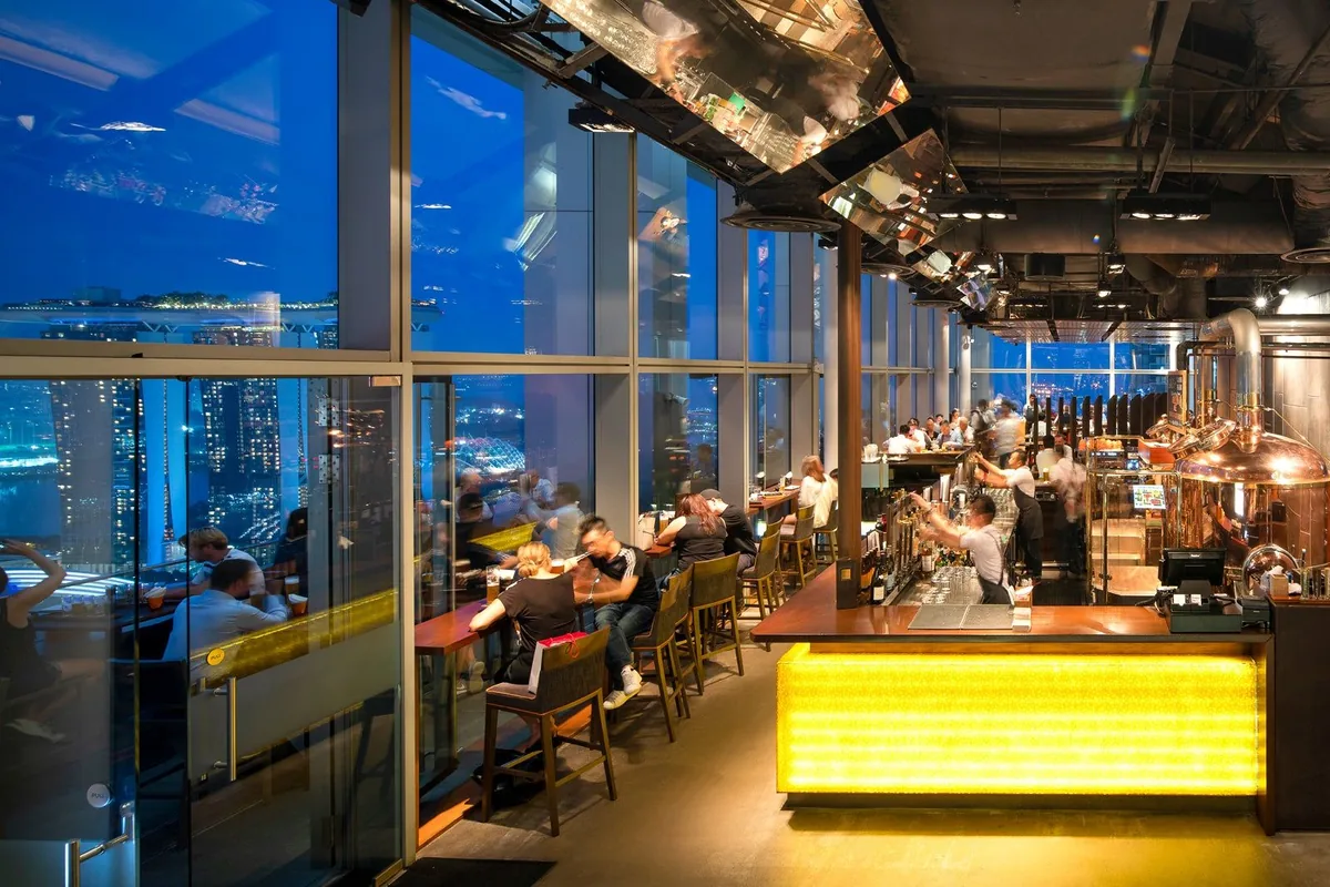 LeVeL33 rooftop microbrewery event venue at Marina Bay, Singapore