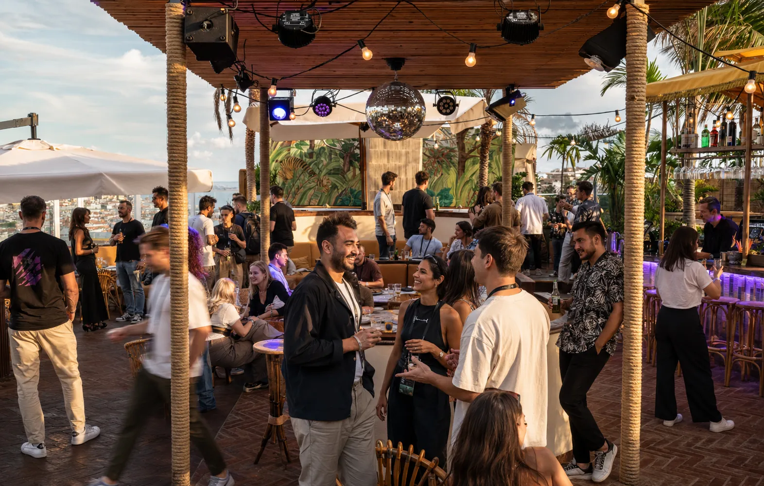 Playnetic partner reception at Mona Lisbon during SBC Summit week produced by CH3 Agency