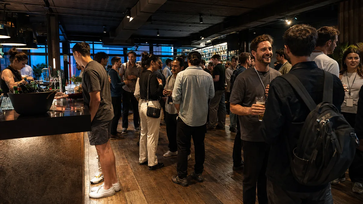 1kx Capital happy hour at La Fernetería, Buenos Aires, produced by CH3 Agency