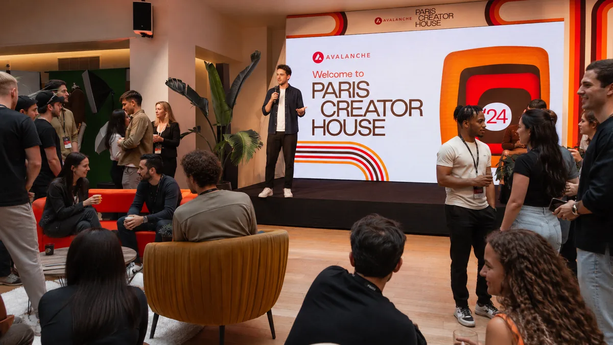 Opening address at the Avalanche Paris Creator House produced by CH3 Agency