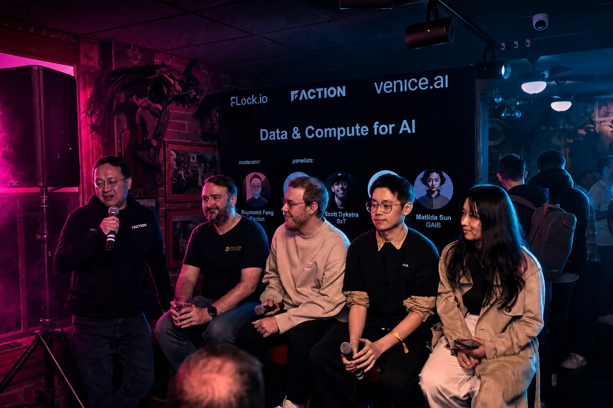 Flock.io Networking Night at ETH Denver, produced by CH3 Agency