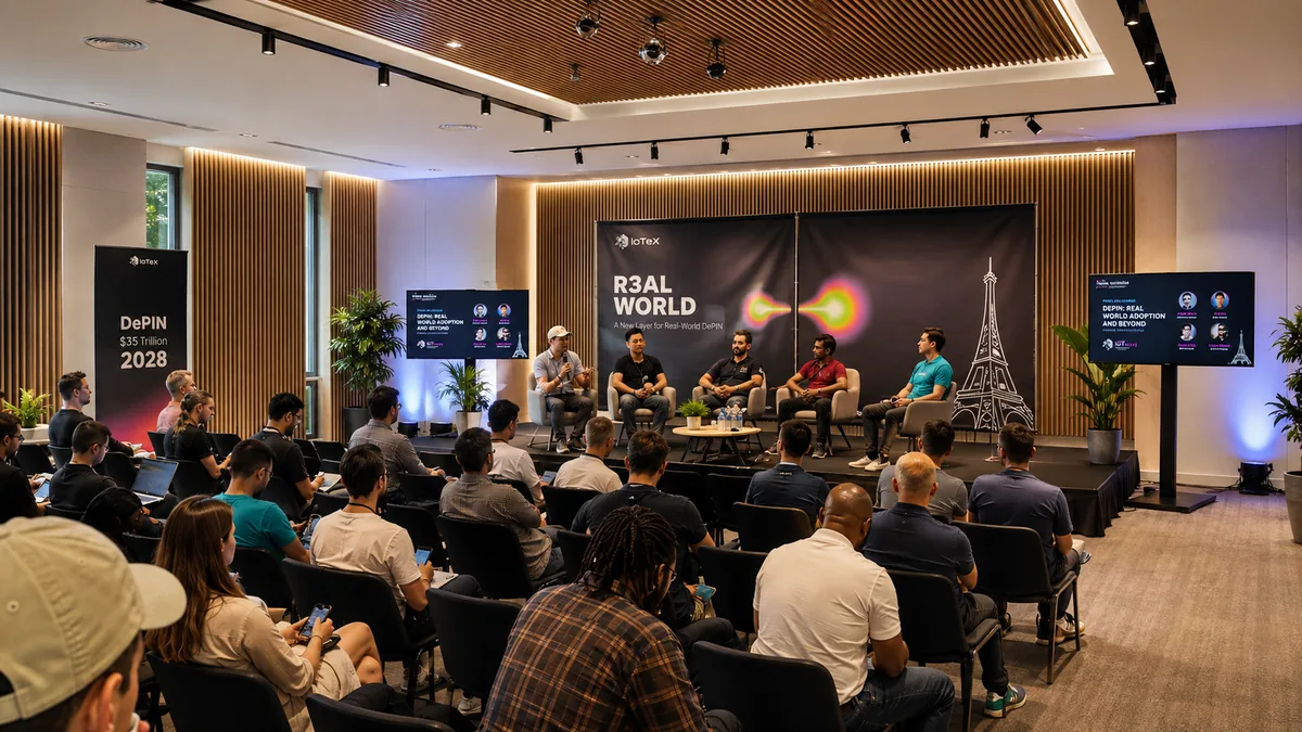 IoTeX R3AL WORLD conference produced by CH3 Agency at Pan Piper in Paris