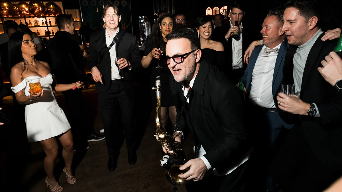 M7 Real Estate company party produced by CH3 Agency at Angie in Paris