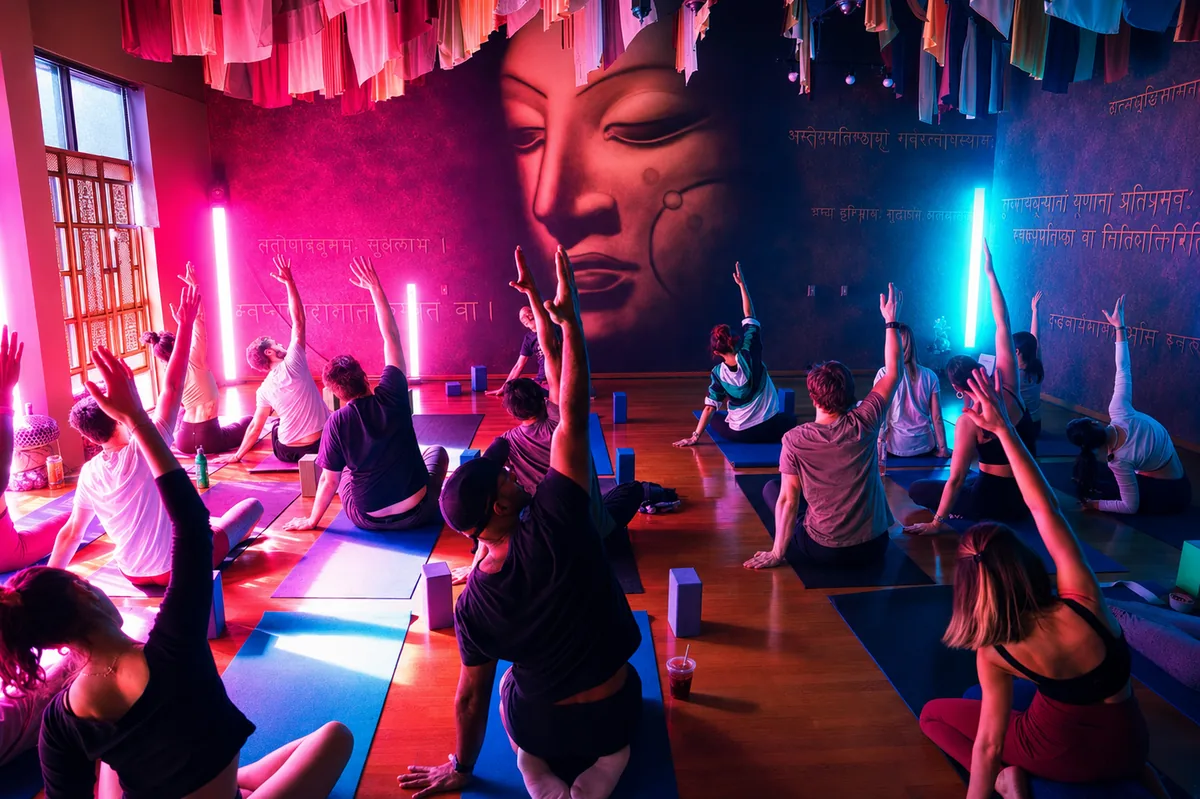 Nillion Yoga and Matcha Reset at Samadhi Yoga Sangha Denver, produced by CH3 Agency