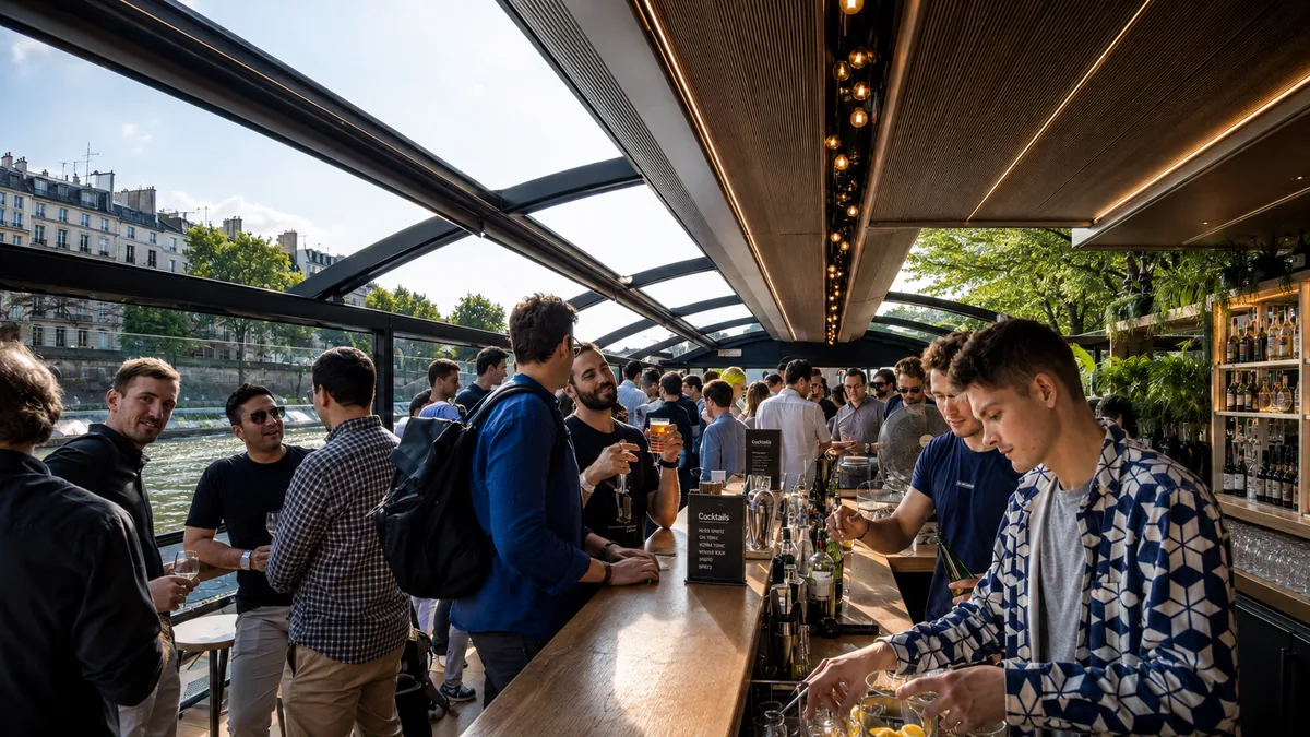 Pyth Network DeFi Soiree produced by CH3 Agency on the Seine in Paris
