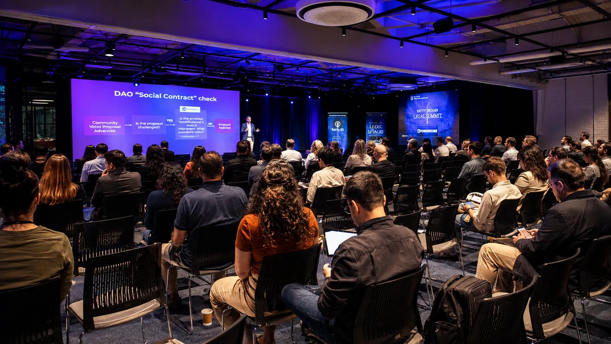 registrychain Entity OnChain Legal Summit award ceremony in Buenos Aires produced by CH3 Agency