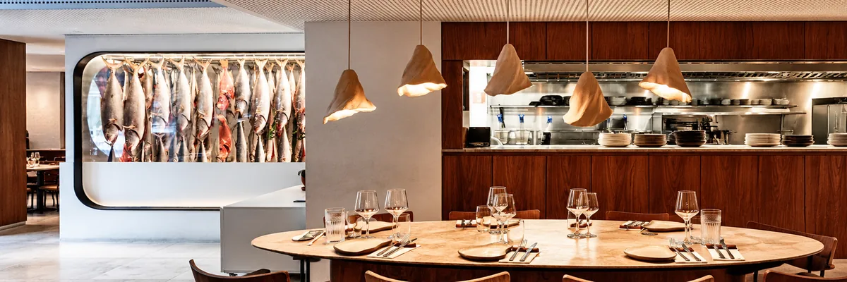 Dining room at Ocyá, Leblon, Rio de Janeiro, Brazil
