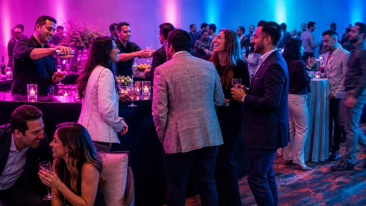 Corporate reception for Petroleum Analyzer Corporation in Mexico City, produced by CH3 Agency