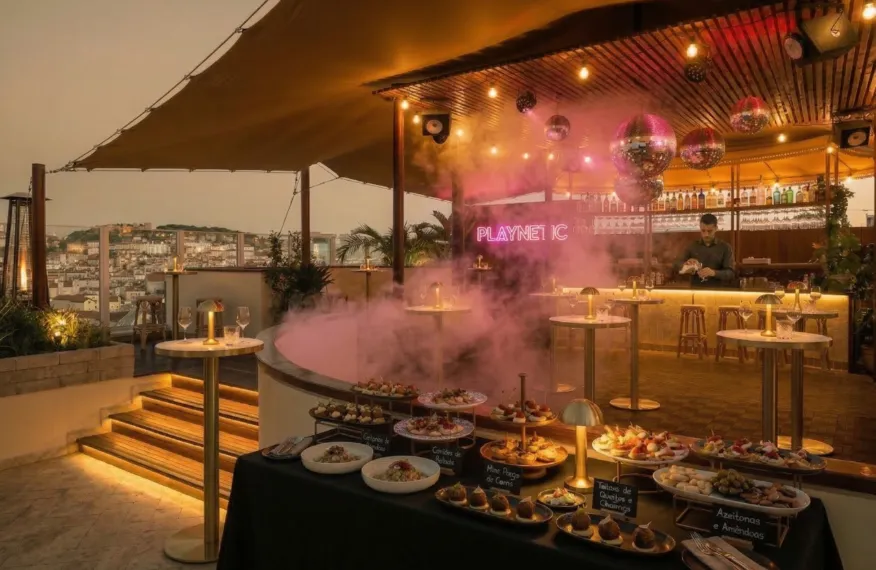Playnetic private reception produced by CH3 at SBC Summit Lisbon 2024 — gaming industry networking event